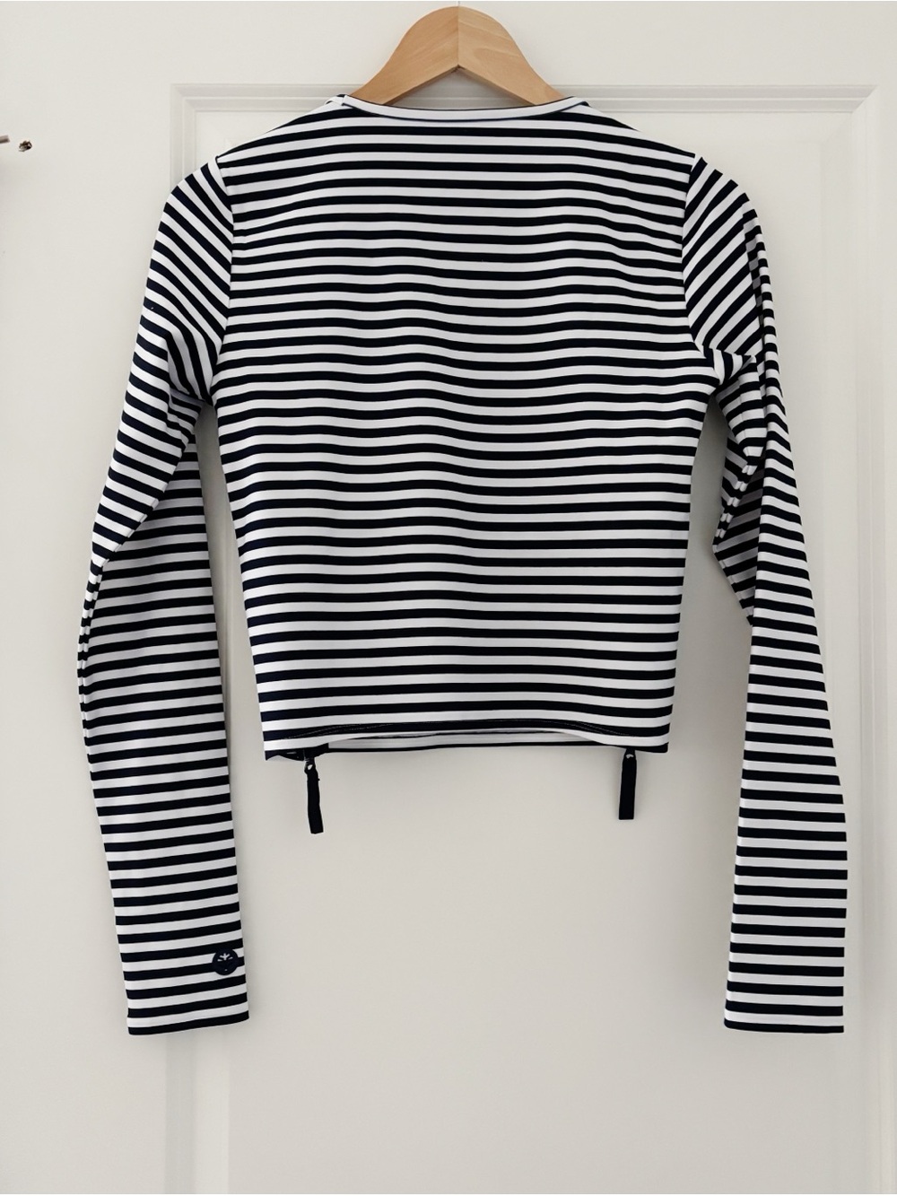 Coolibar Bayfront Rash Guard Top Striped UPF 50+ Active Built in Bra - Picture 6 of 10